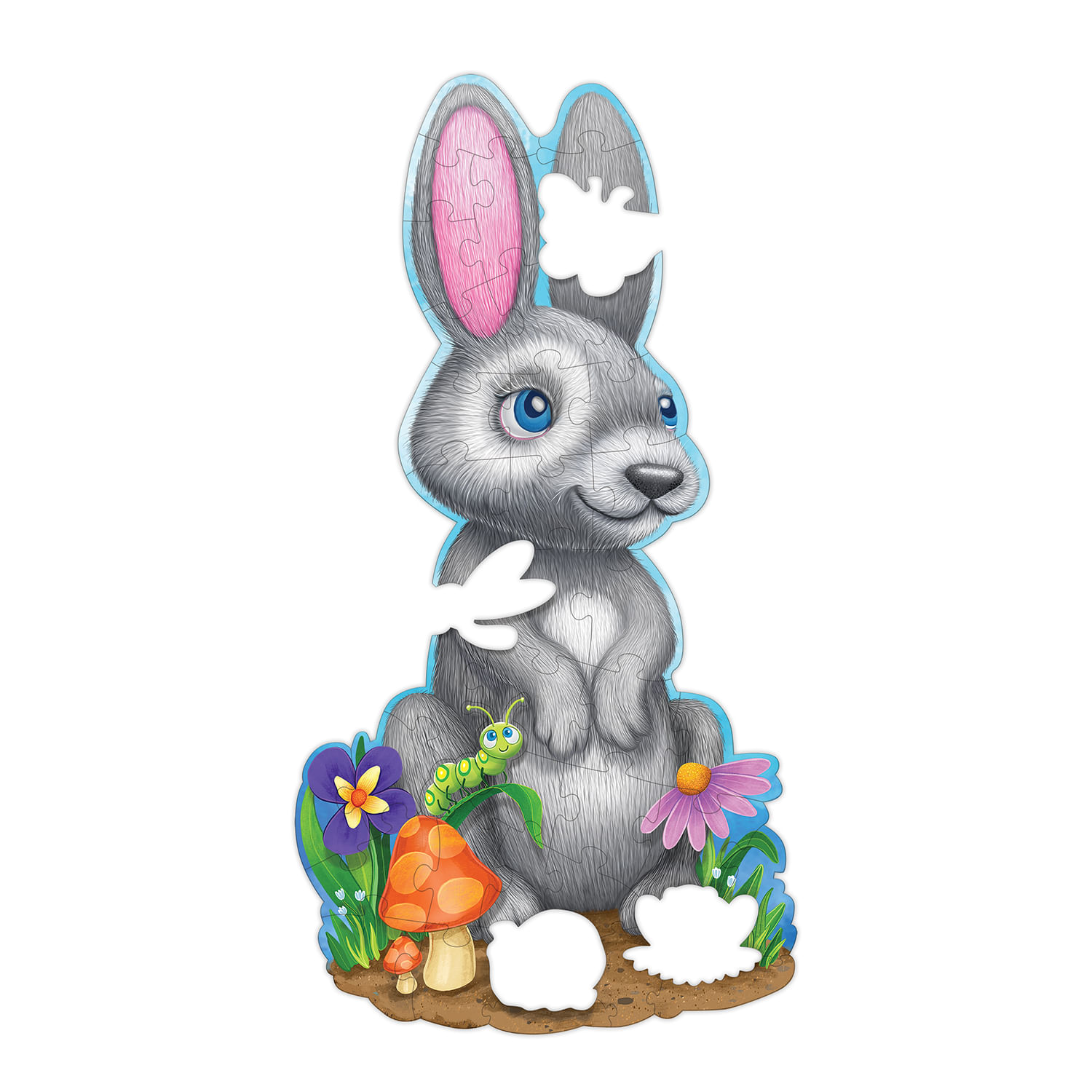 Puzzle de podea in forma de iepuras Bunny fotografia produsului View 4 L