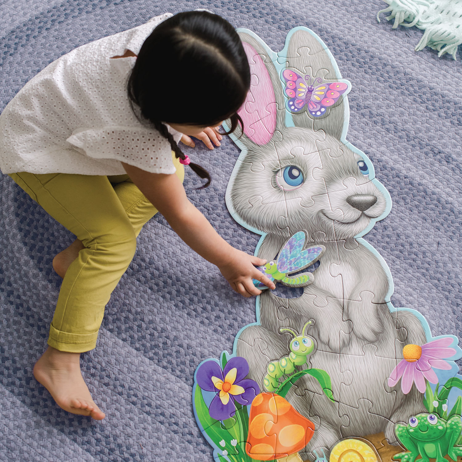 Puzzle de podea in forma de iepuras Bunny fotografia produsului View 2 L