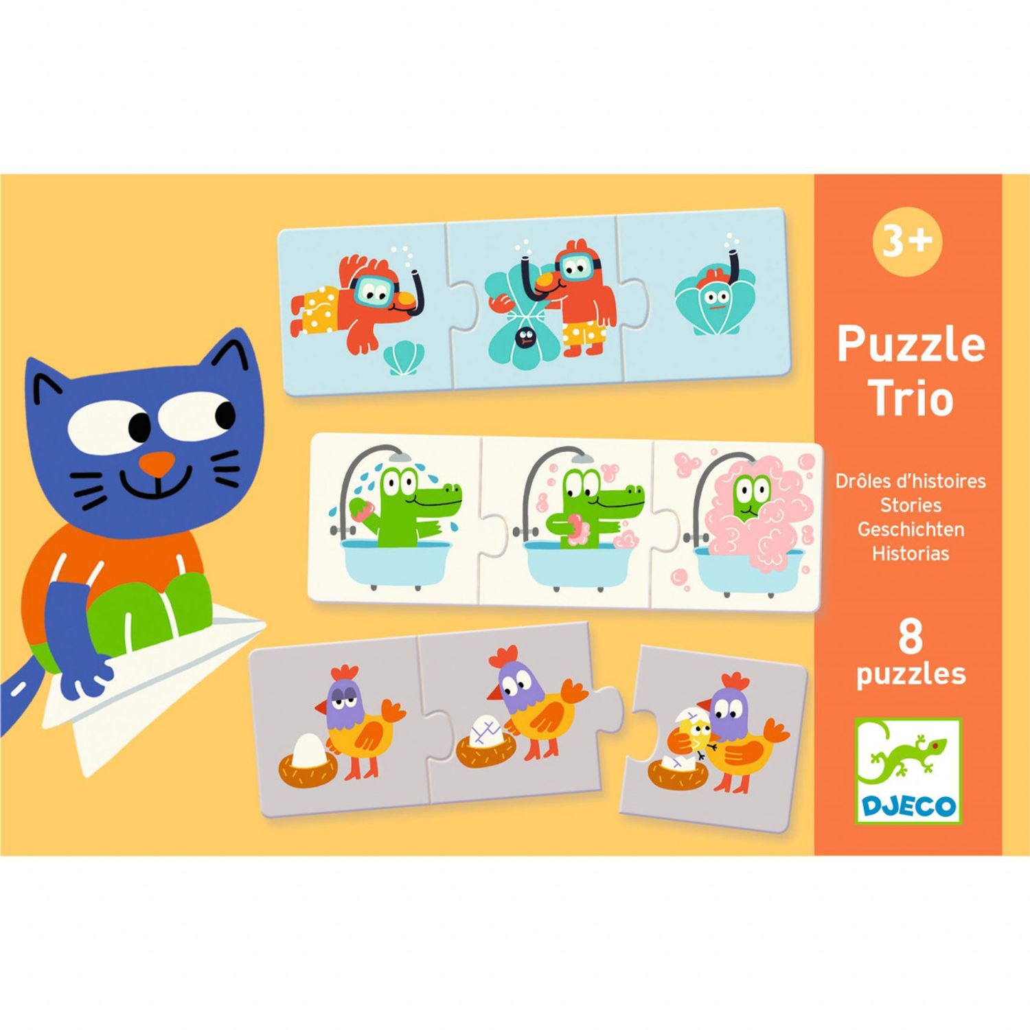 Puzzle trio povesti Djeco fotografia produsului
