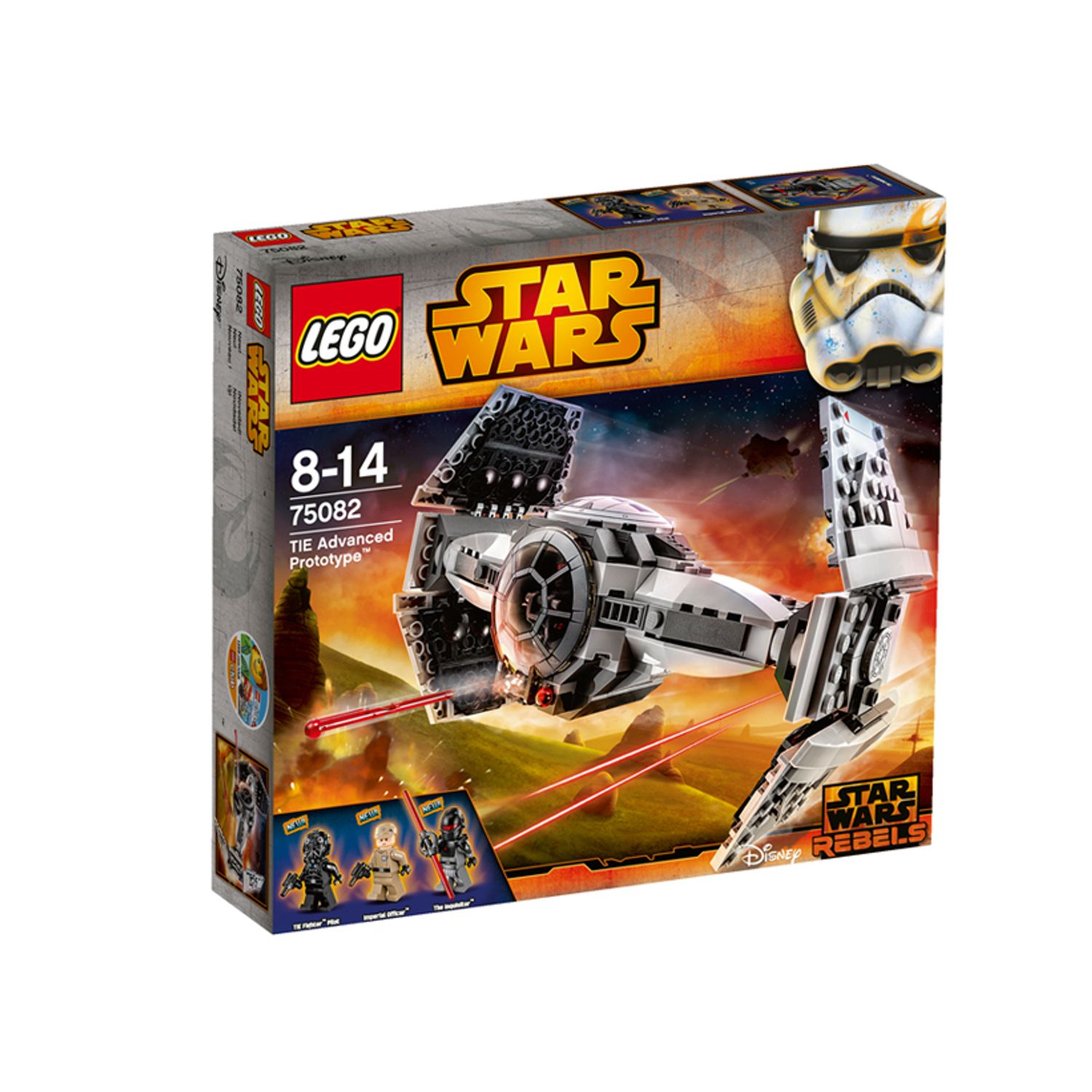 LEGO Star Wars - TIE Advanced Prototype (75082), 355 piese fotografia produsului