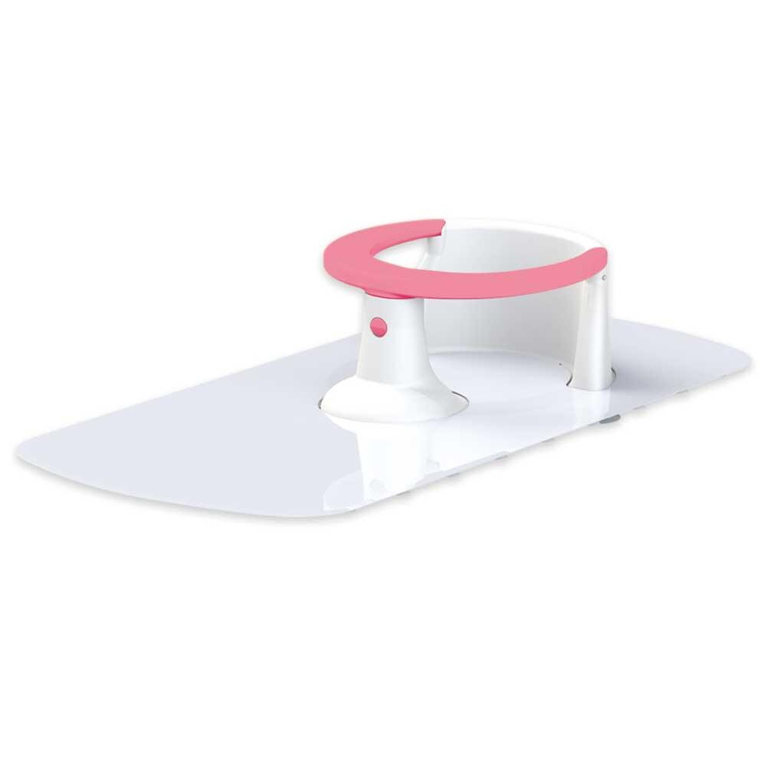 Scaun de baie cu covoras antiderapant - Roz fotografia produsului