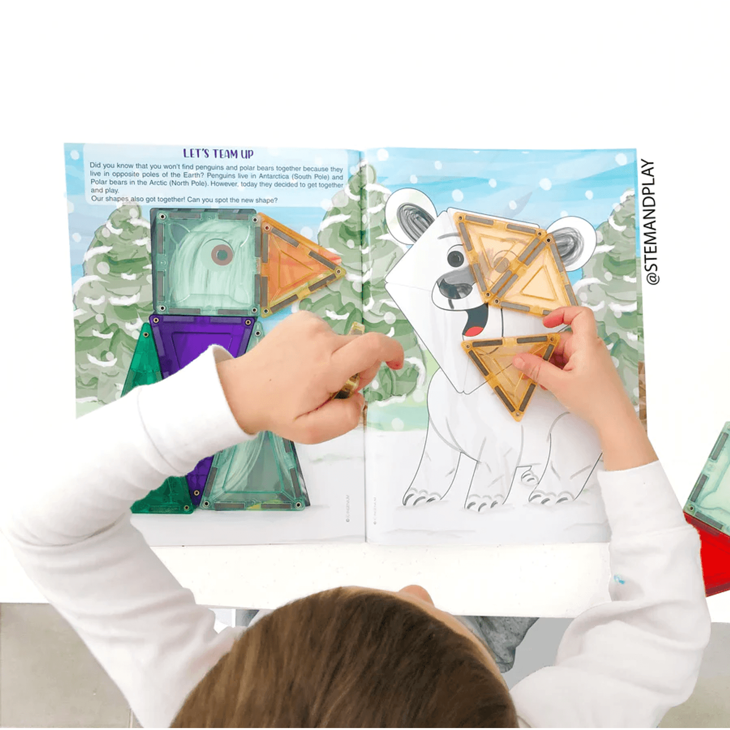 Carte cu activitati pentru seturile magnetice de constructie fotografia produsului View 4 L
