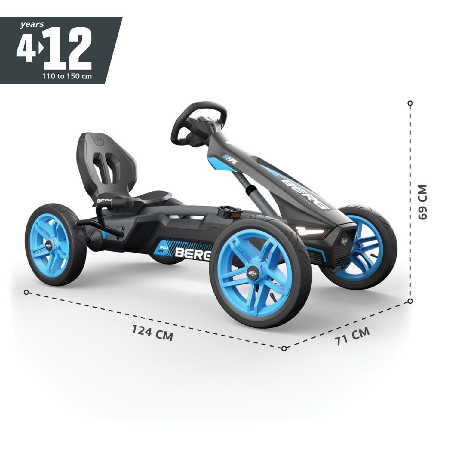Kart BERG Rally APX Blue NEW fotografia produsului View 2 L