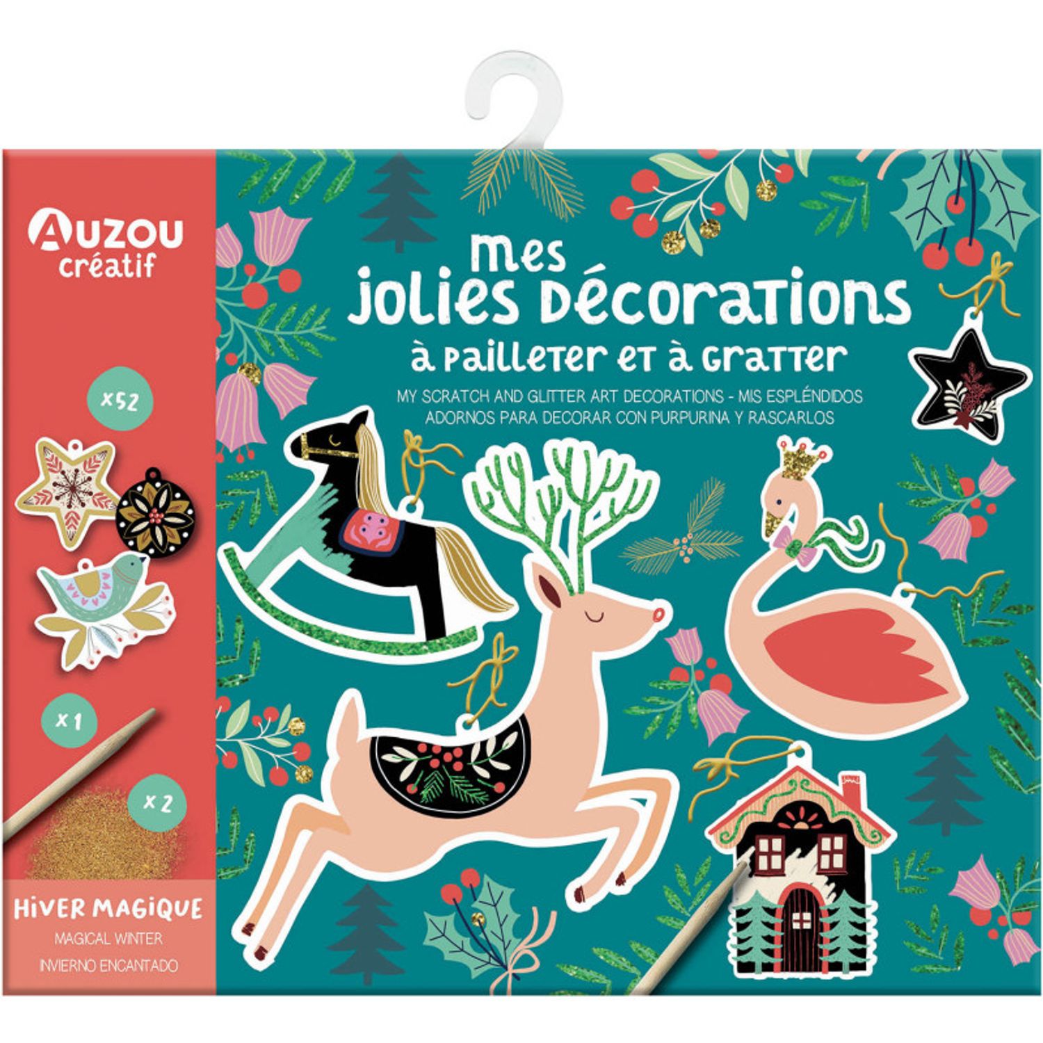Set creativ de razuit - Decoratiuni cu sclipici fotografia produsului