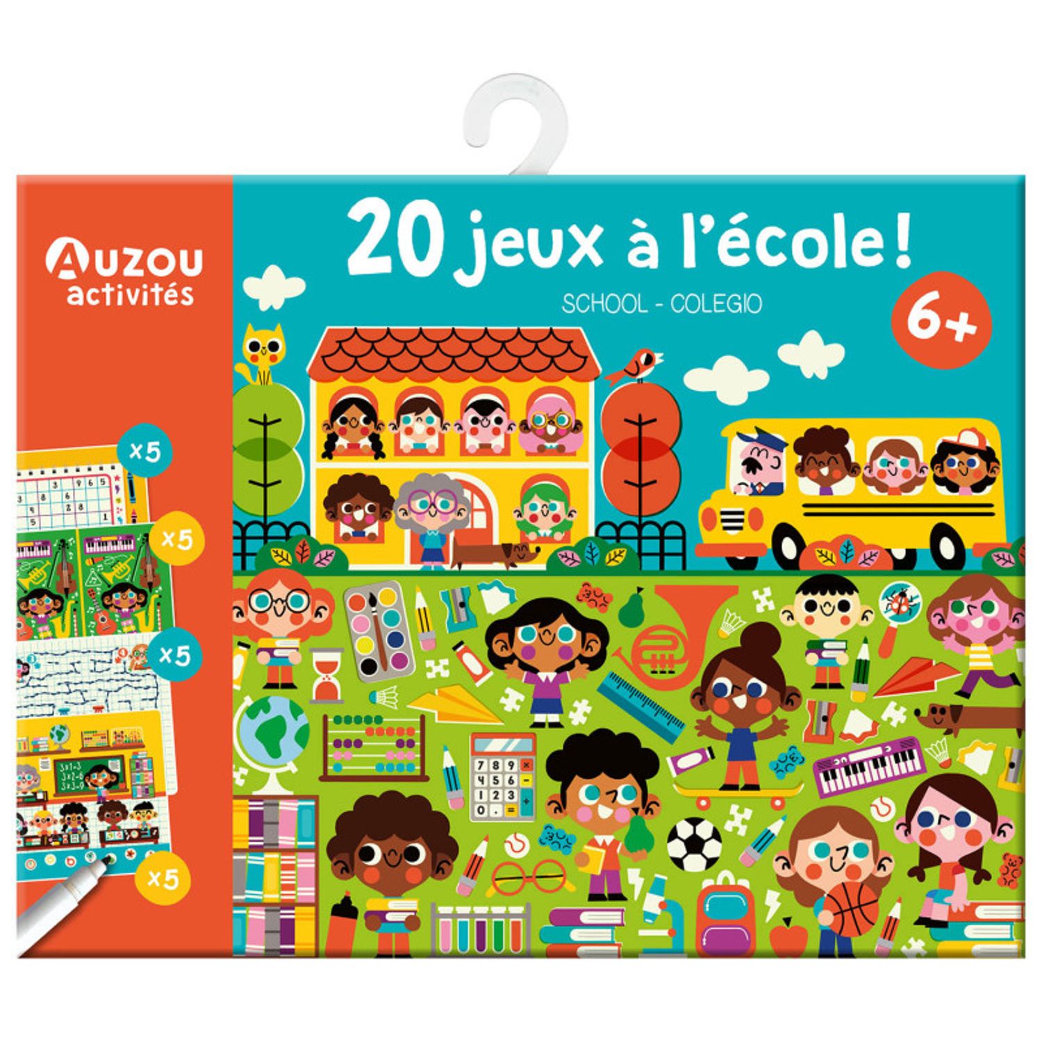 Colectie de 20 de mini jocuri cu tema scoala fotografia produsului