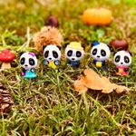 Familia de ursuleti Panda - Set figurine joc de rol fotografia produsului View 3 S