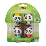 Familia de ursuleti Panda - Set figurine joc de rol fotografia produsului