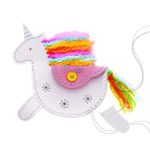 Set creativ DIY - Geanta din piele artificiala Unicorn fotografia produsului View 3 S