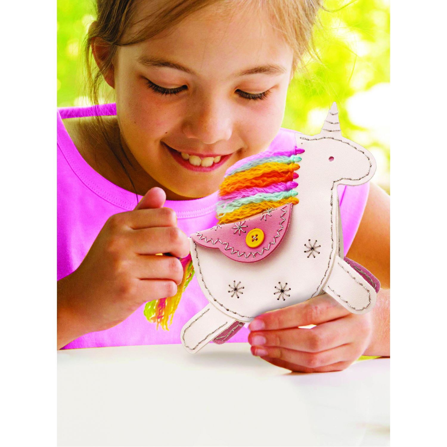 Set creativ DIY - Geanta din piele artificiala Unicorn fotografia produsului View 6 L