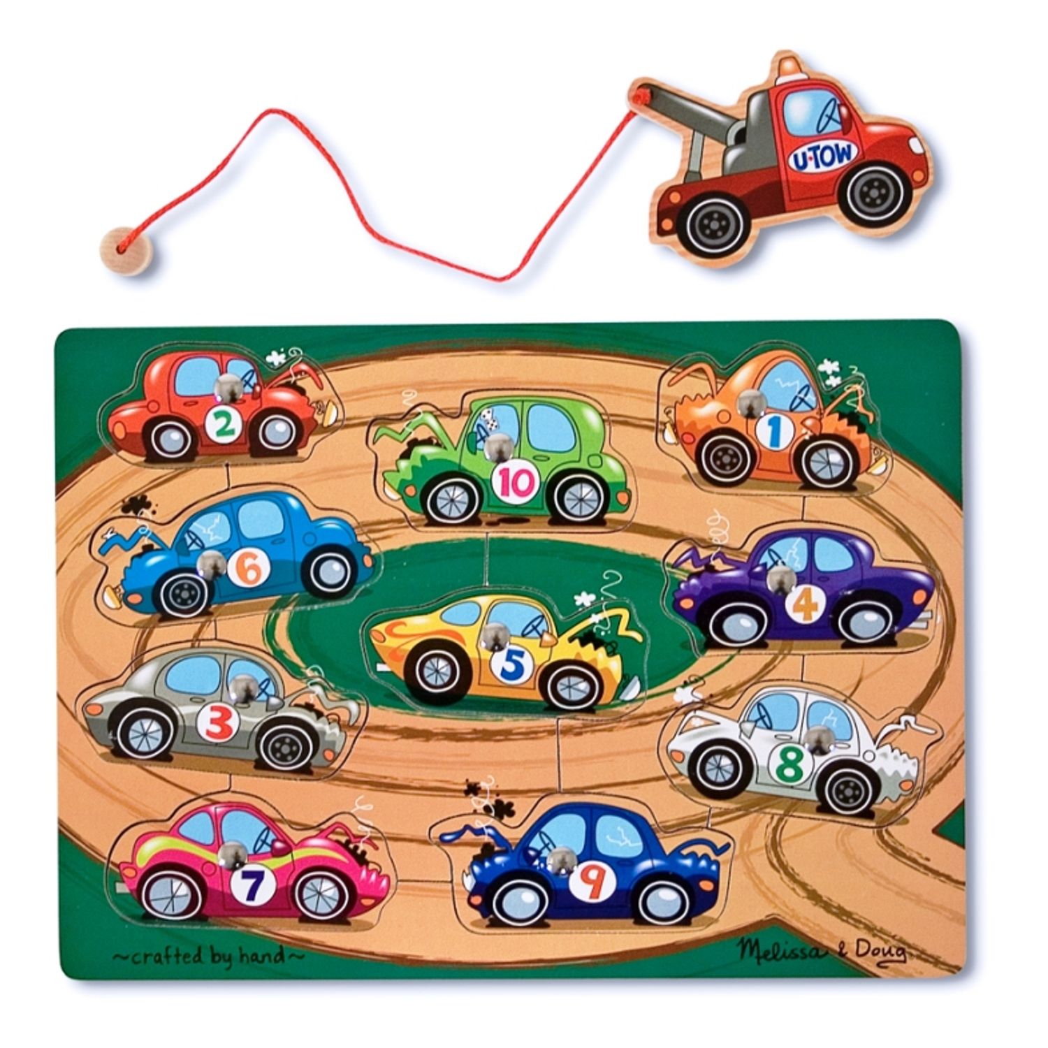 Puzzle lemn magnetic Remorcherul fotografia produsului