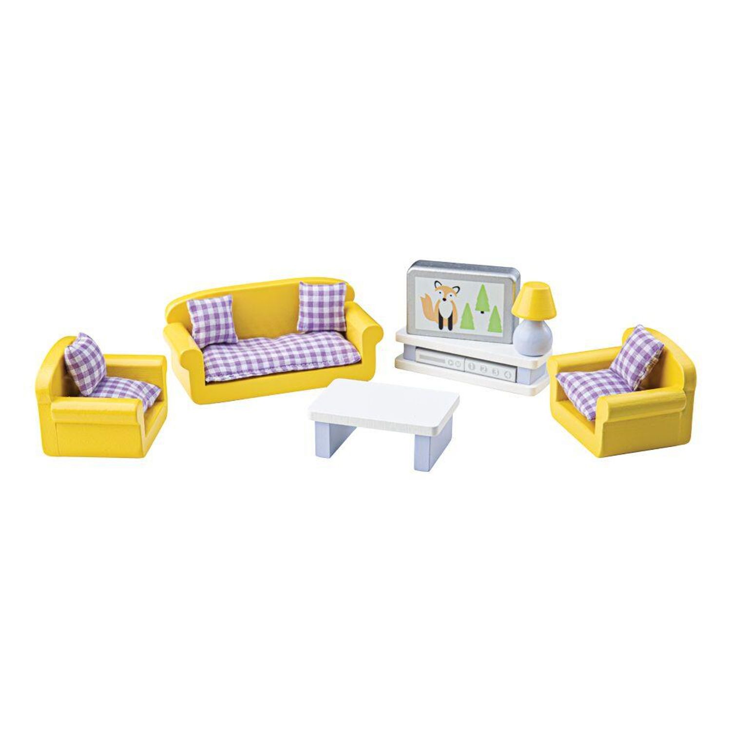 Mobilier living pentru casuta papusii fotografia produsului