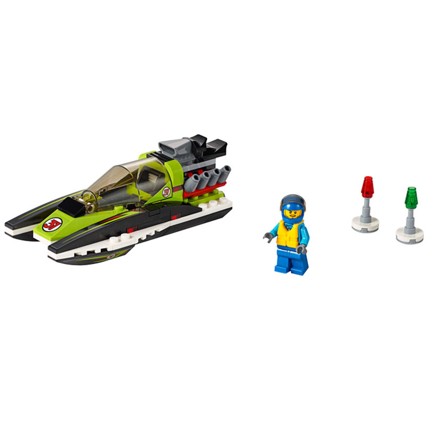 LEGO City - Barca de curse (60114), 95 piese fotografia produsului View 3 L