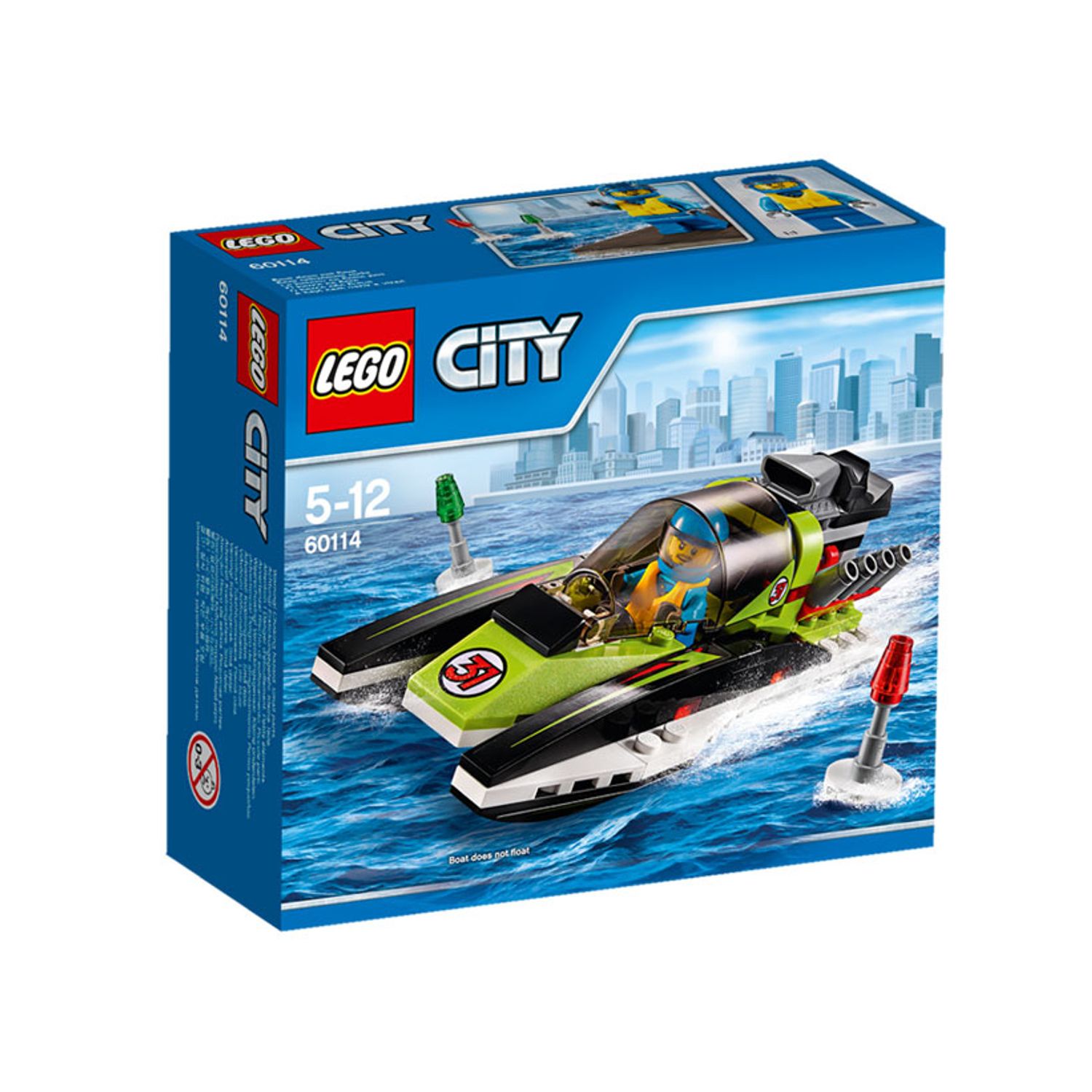 LEGO City - Barca de curse (60114), 95 piese fotografia produsului