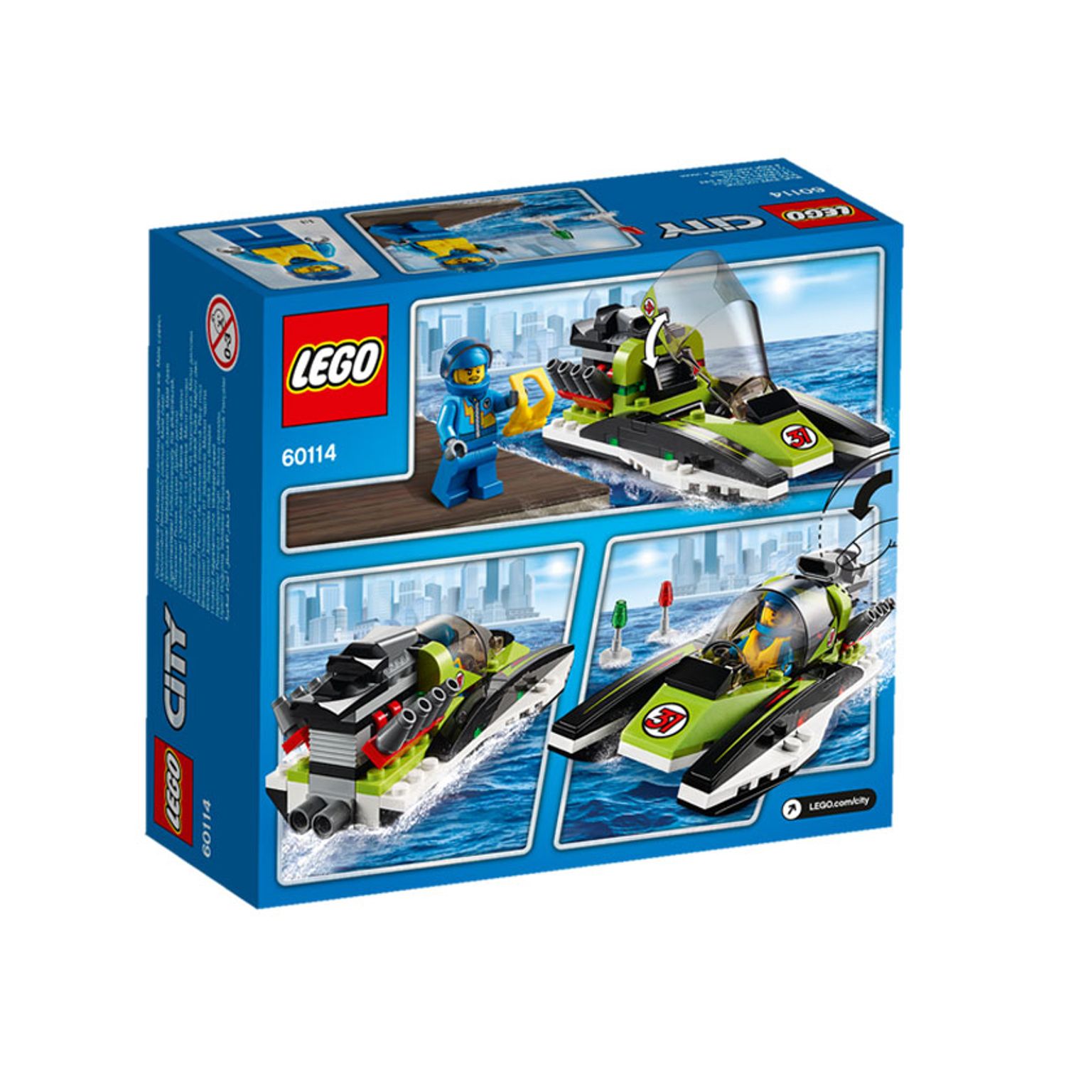 LEGO City - Barca de curse (60114), 95 piese fotografia produsului View 2 L