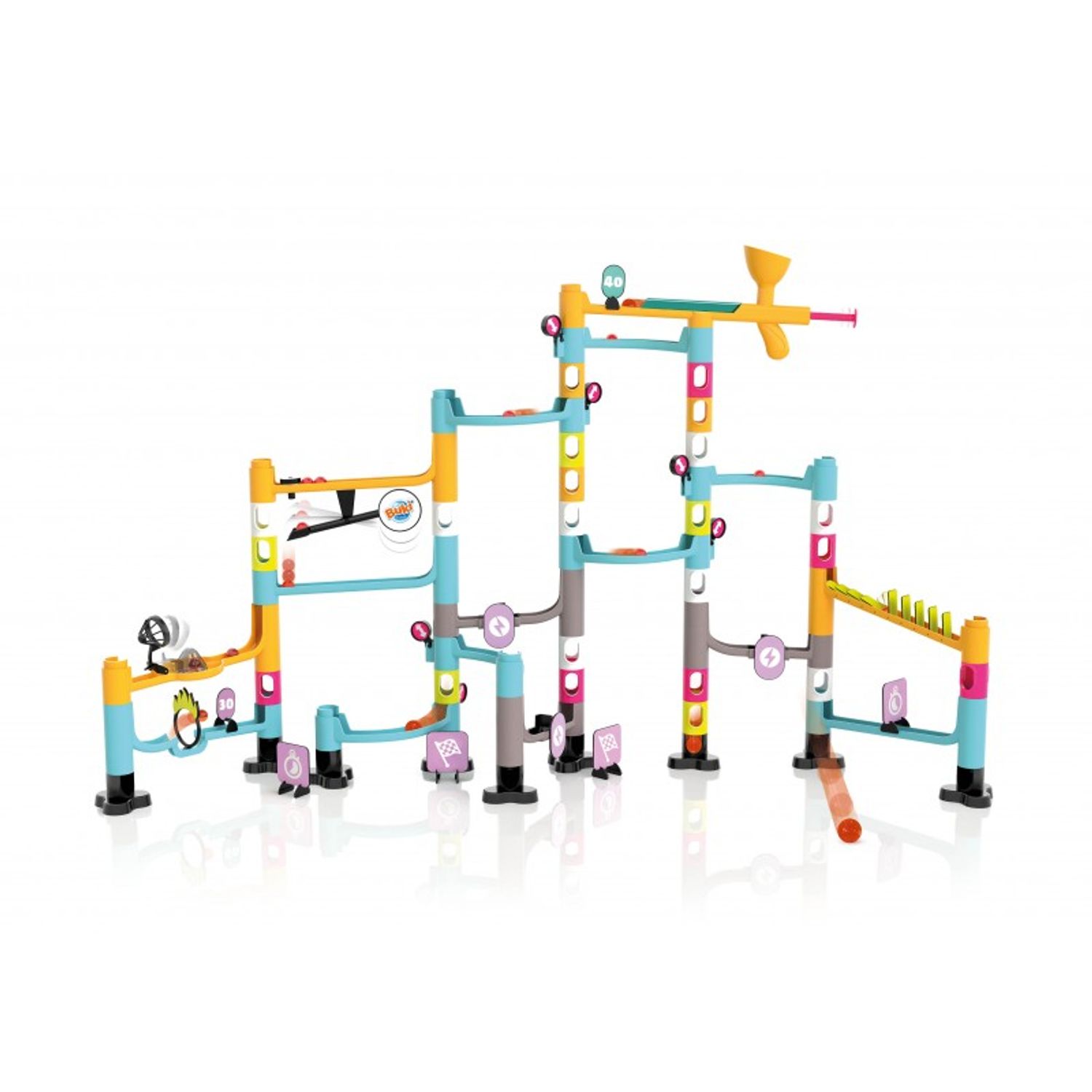 Joc traseu cu bile, 53 de piese, cursa marble run fotografia produsului View 3 L