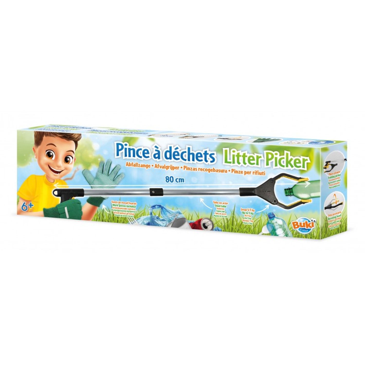 Cleste cu manusi pentru colectare deseuri pentru copii fotografia produsului View 2 L