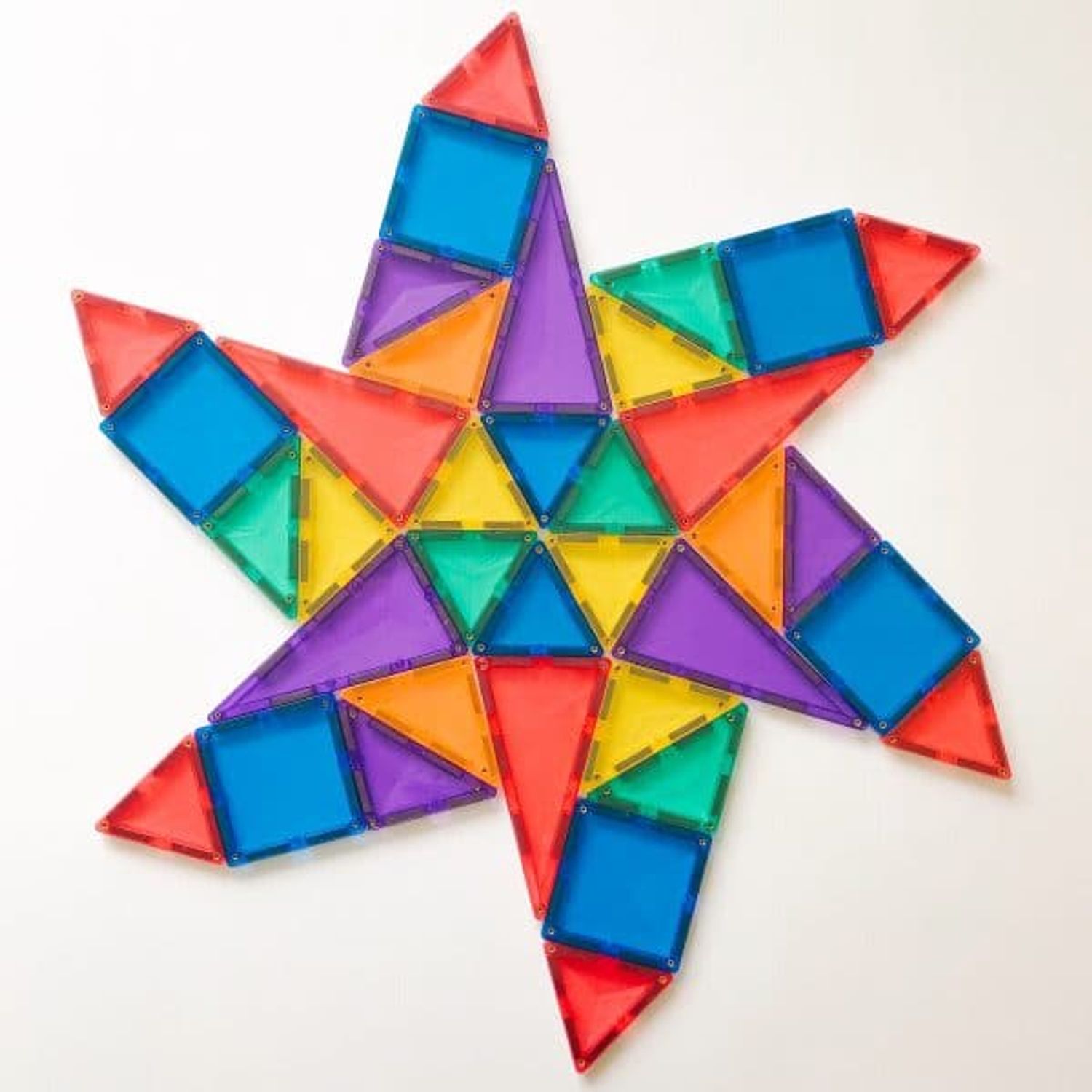 Magnetic Tiles Set constructie magnetic, 62 piese, set de baza fotografia produsului View 3 L
