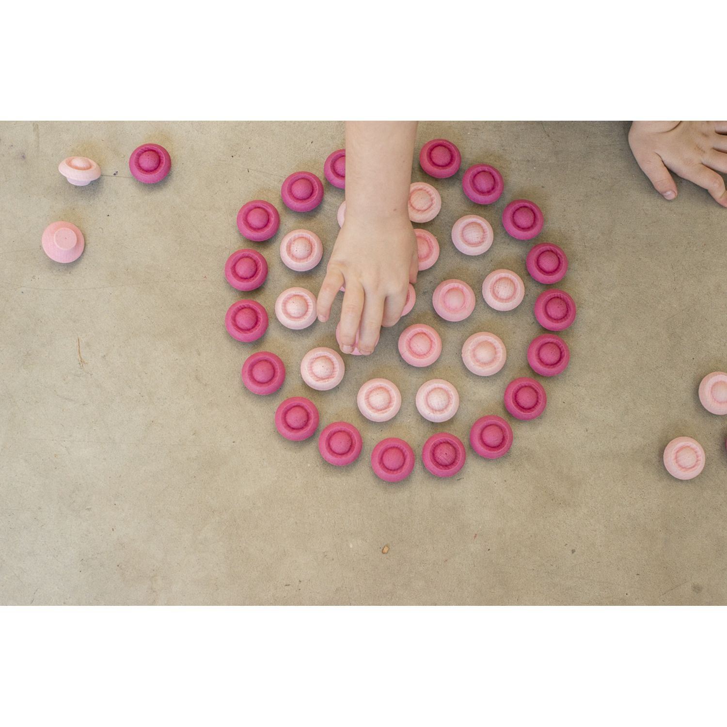 Set din lemn Mandala flower - 36 piese pentru joc liber fotografia produsului View 2 L