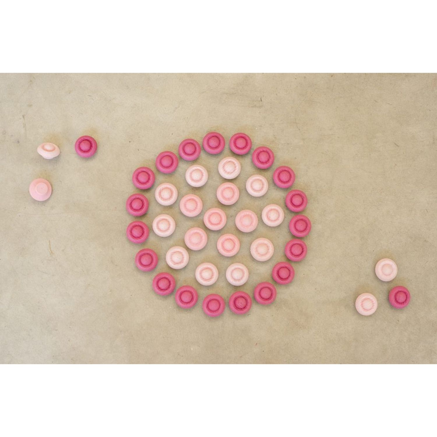 Set din lemn Mandala flower - 36 piese pentru joc liber fotografia produsului View 3 L