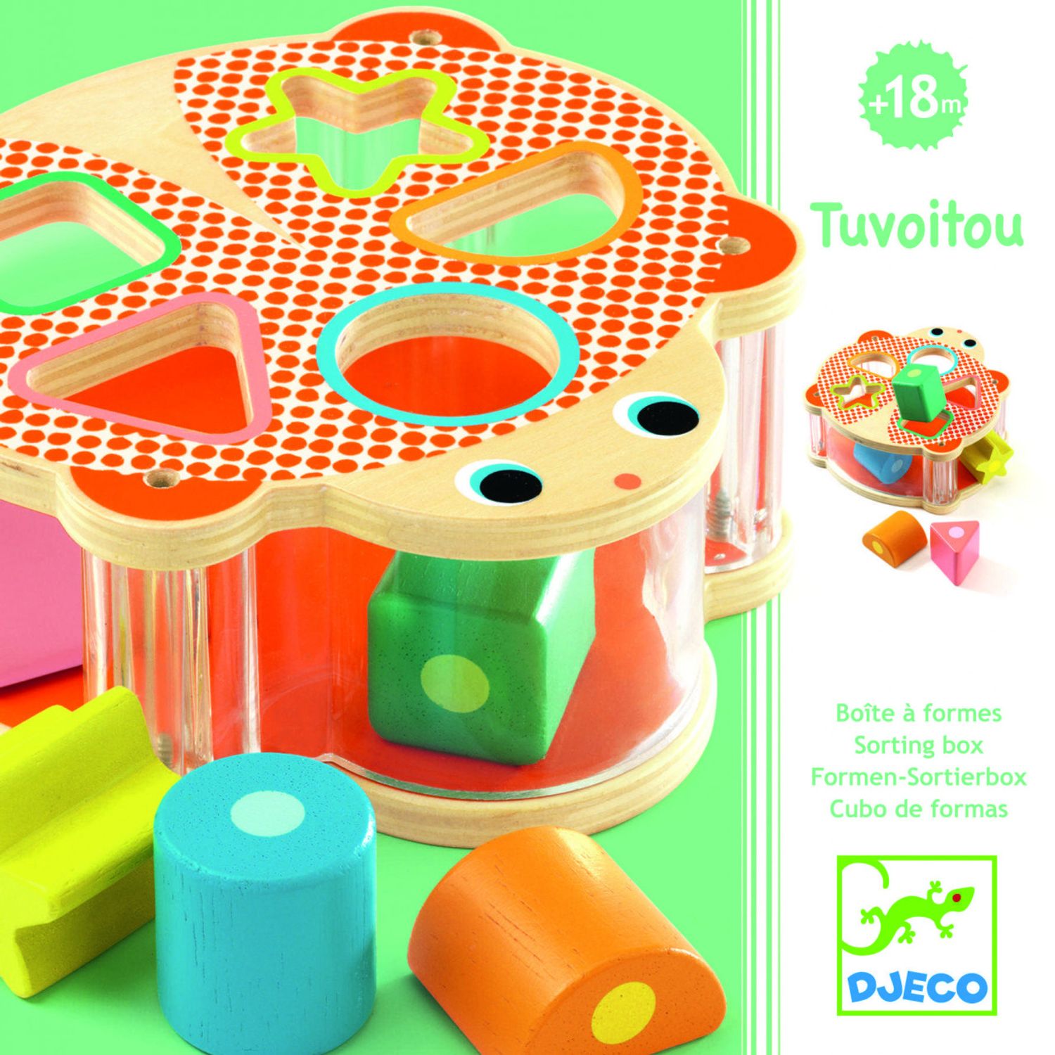 Tuvoitou Cutia formelor Djeco fotografia produsului