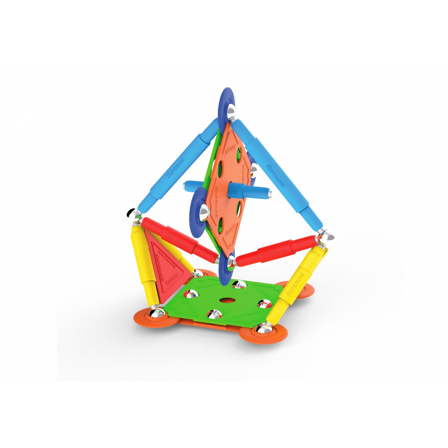 Set de constructie magnetic Supermag Projects Multicolor, 30 piese fotografia produsului View 6 L