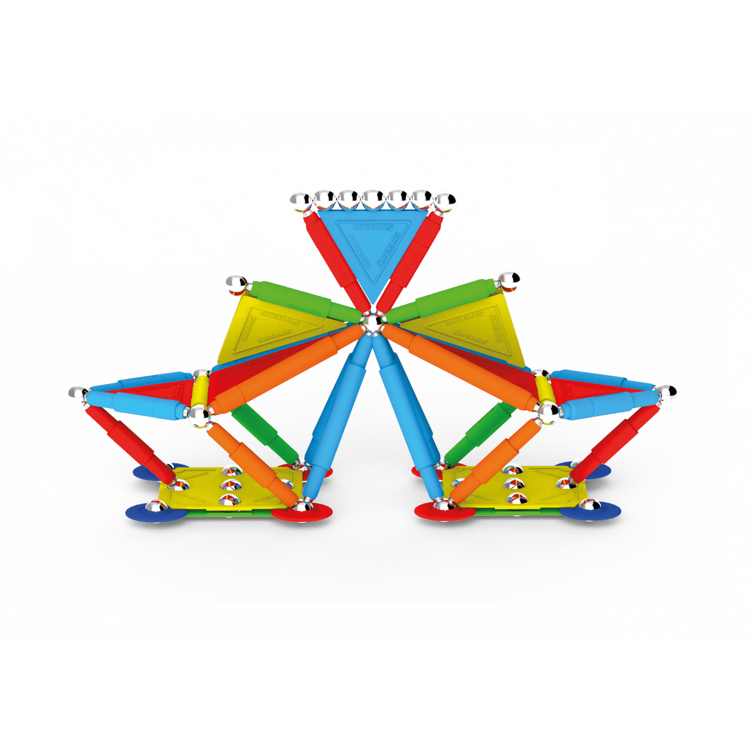 Set de constructie magnetic Supermag Projects Multicolor, 30 piese fotografia produsului View 3 L