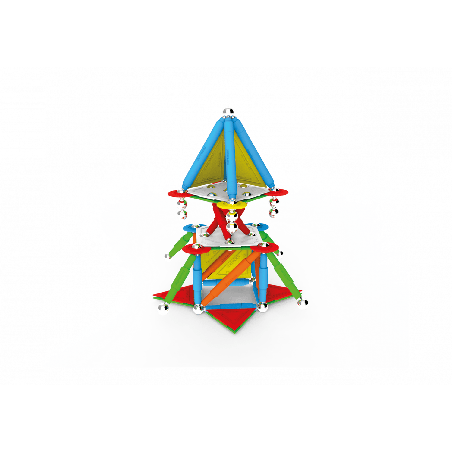 Set de constructie magnetic Supermag Projects Multicolor, 30 piese fotografia produsului View 5 L