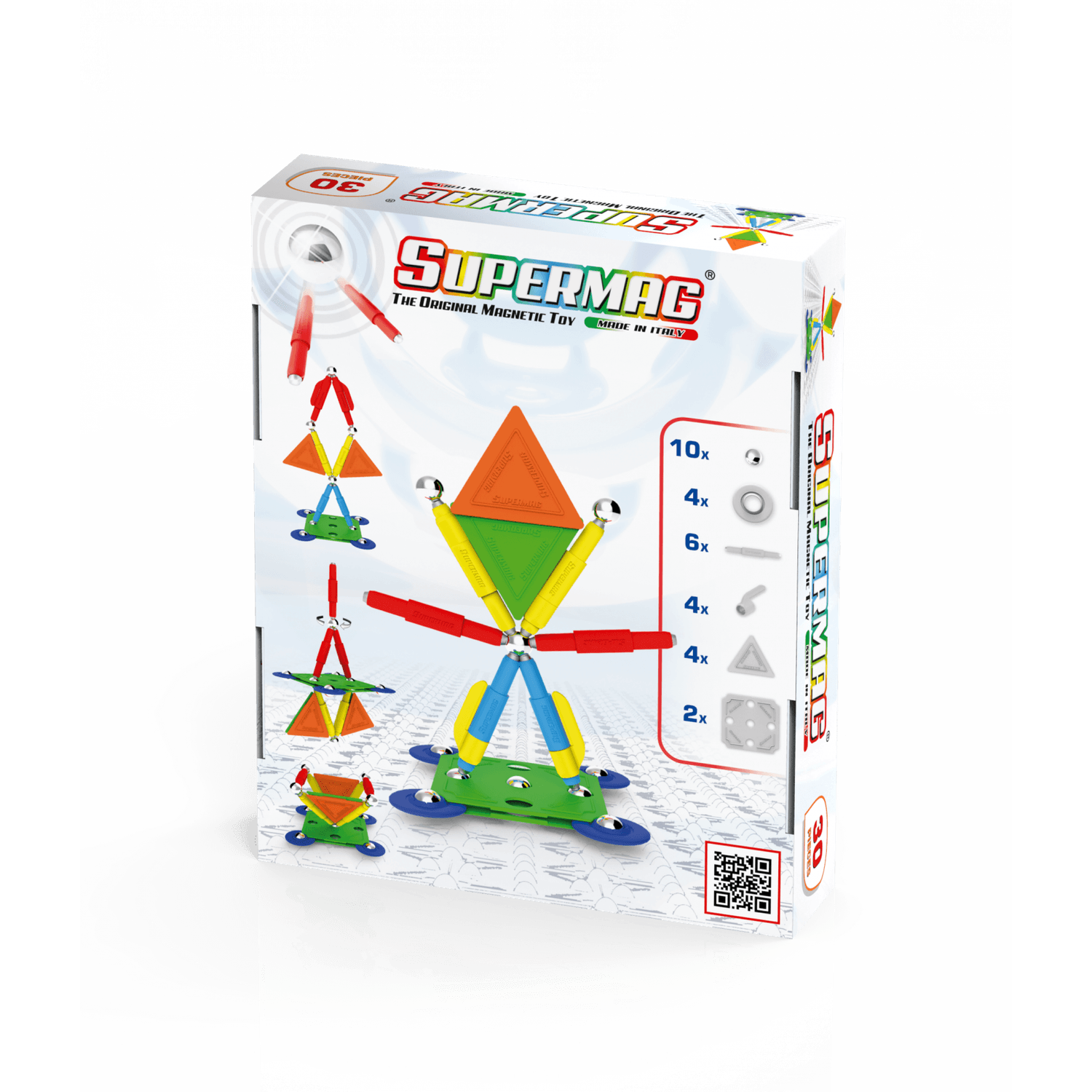 Set de constructie magnetic Supermag Projects Multicolor, 30 piese fotografia produsului View 2 L