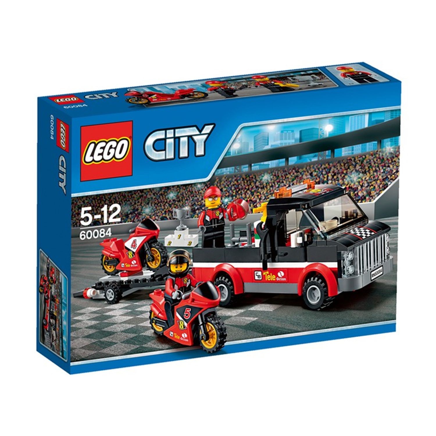LEGO City - Transportor de motociclete de cursa (60084), 178 piese fotografia produsului