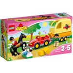 LEGO DUPLO - Masina cu remorca pentru cai (10807), 15 piese fotografia produsului
