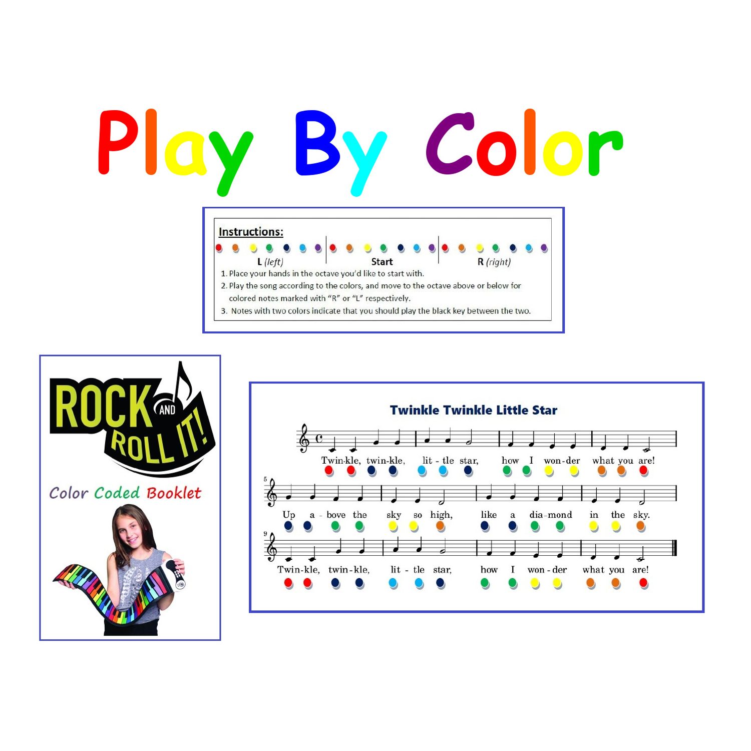 Pian pentru copii - Rock and Roll It Rainbow Piano fotografia produsului View 3 L