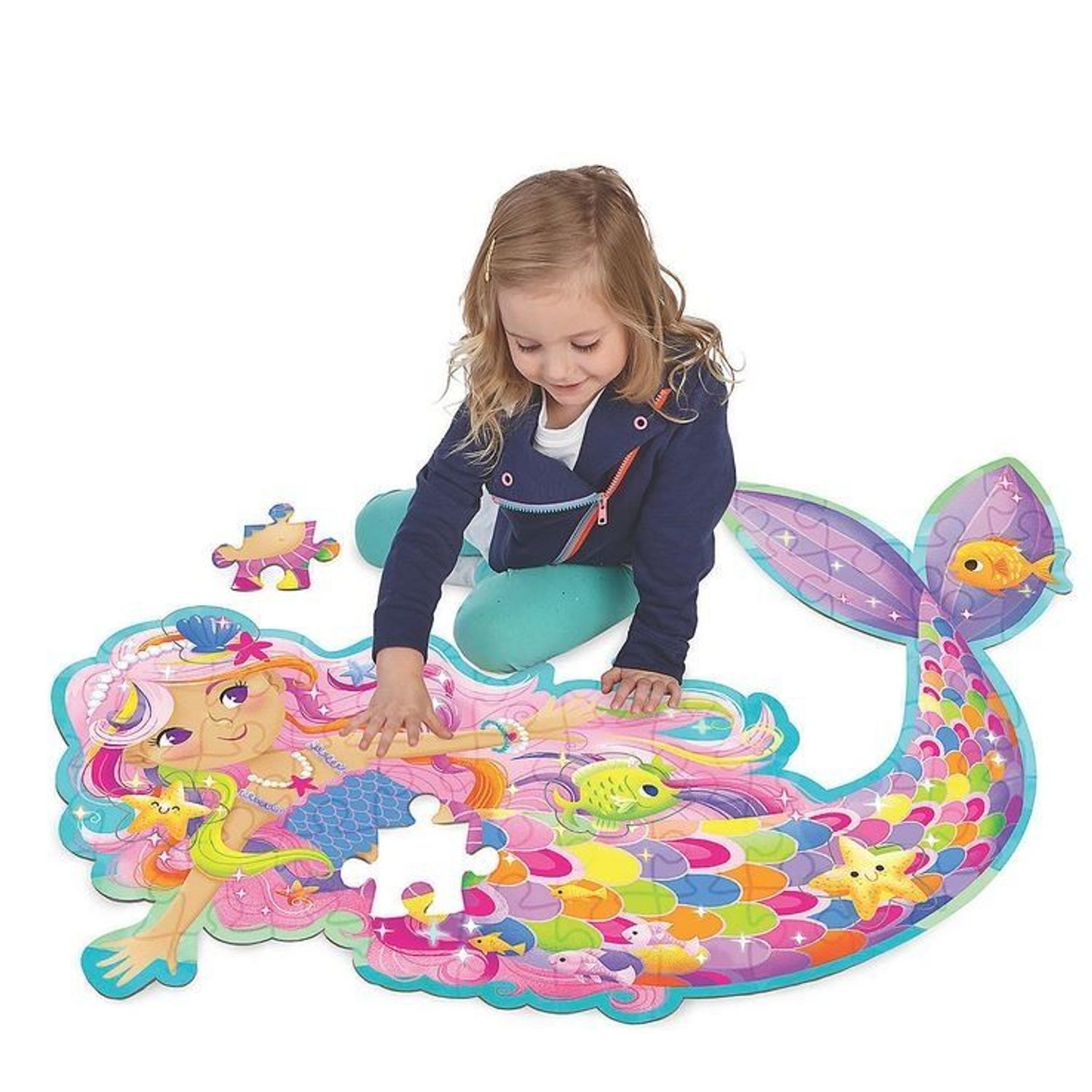 Magical Mermaid - Sirena magica puzzle mare de podea fotografia produsului View 2 L
