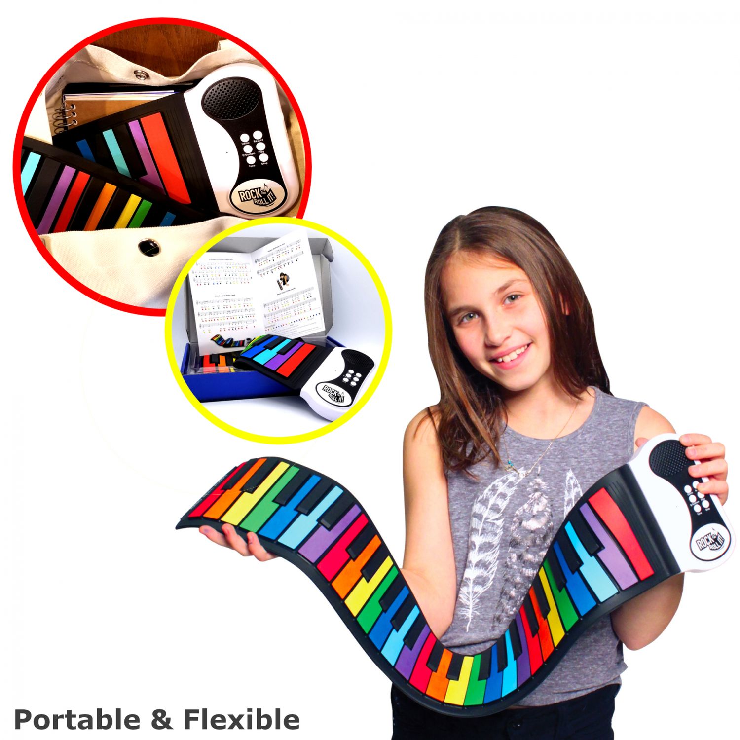 Pian pentru copii - Rock and Roll It Rainbow Piano fotografia produsului View 2 L