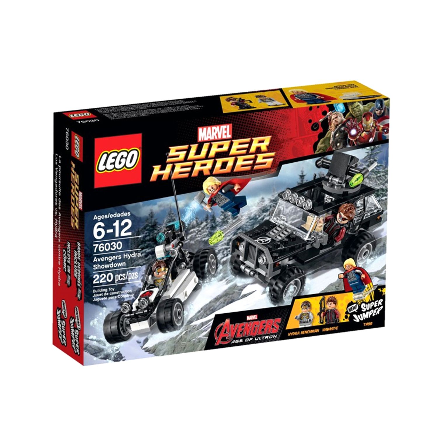 LEGO Marvel Super Heroes - Confruntarea dintre Razbunatori si Hydra (76030), 220 piese fotografia produsului