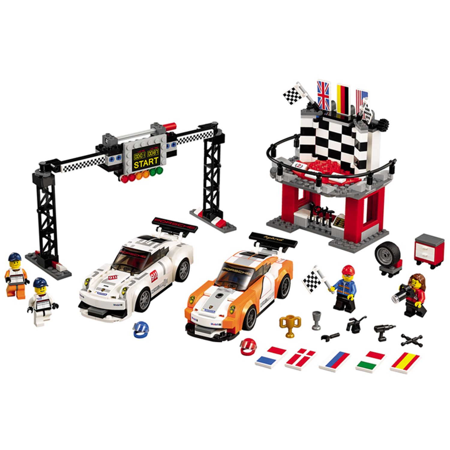 LEGO Speed Champions - Porsche 911 GT la linia de finis (75912), 551 piese fotografia produsului View 2 L