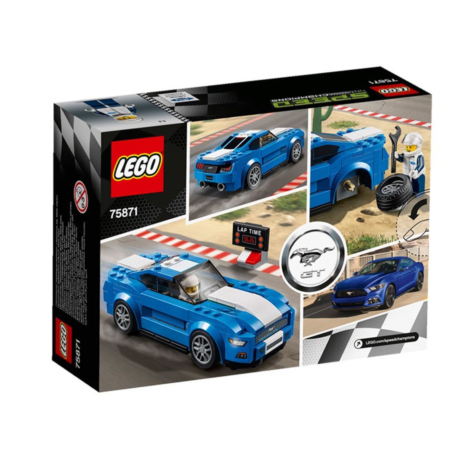 LEGO Speed Champions - Ford Mustang GT (75871), 185 piese fotografia produsului View 3 L