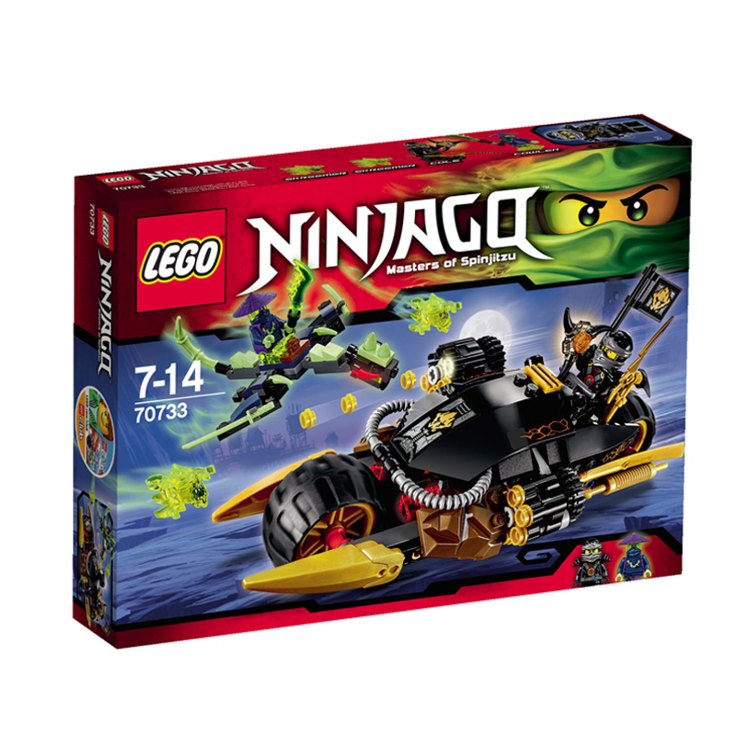 LEGO Ninjago - Motocicleta cu explozoare (70733), 212 piese fotografia produsului