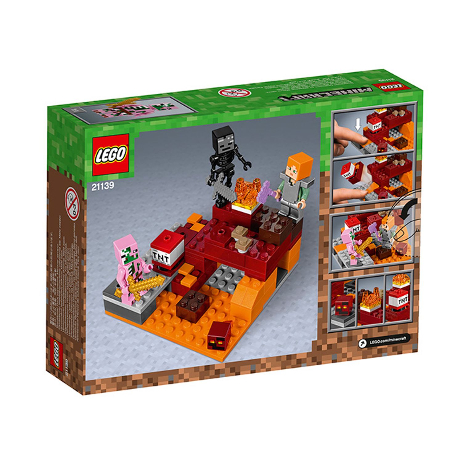 LEGO Minecraft - Lupta Nether (21139), 84 piese fotografia produsului View 3 L