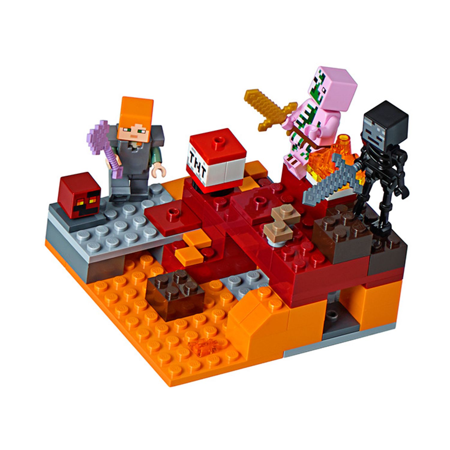 LEGO Minecraft - Lupta Nether (21139), 84 piese fotografia produsului View 2 L