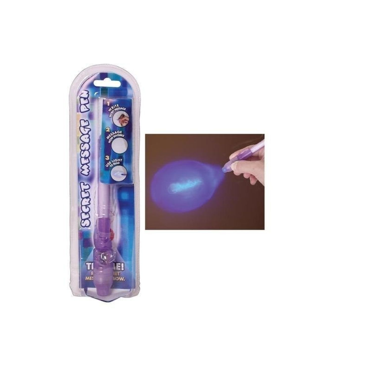 Pix cu lumina UV si cerneala invizibila, 13 cm, Gonga® Mov fotografia produsului View 5 L