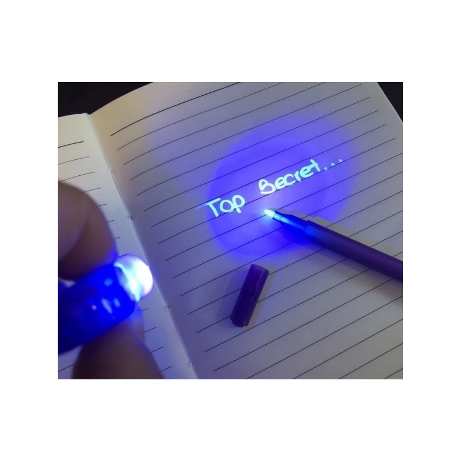 Pix cu lumina UV si cerneala invizibila, 13 cm, Gonga® Mov fotografia produsului View 2 L