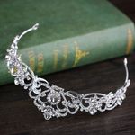 Diadema de nunta, Model printesa, Gonga&reg; Argintiu fotografia produsului View 3 S