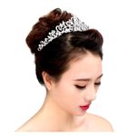 Diadema de nunta, Model printesa, Gonga&reg; Argintiu fotografia produsului View 4 S