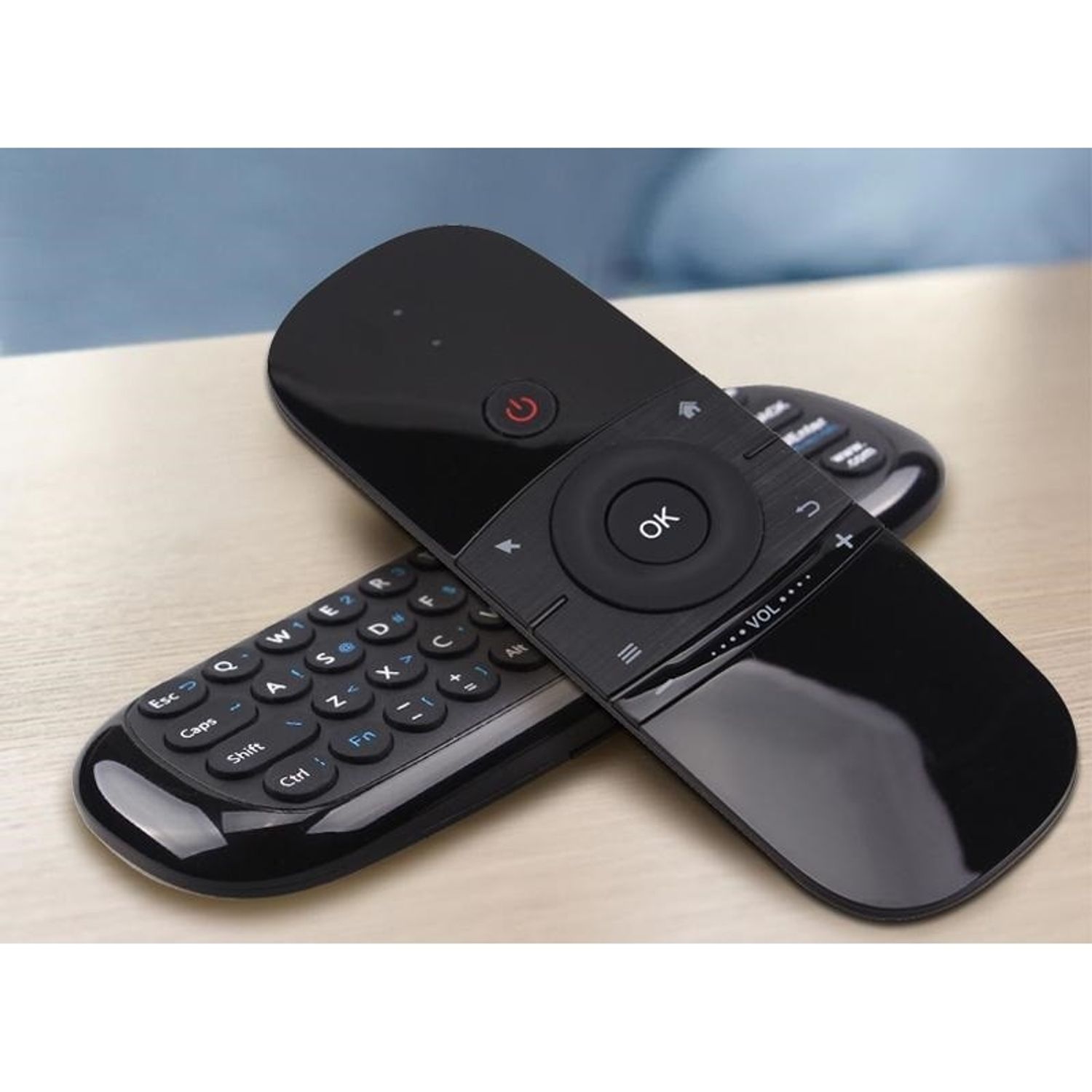 Tastatura cu mouse si telecomanda Wechip, wireless Negru fotografia produsului View 4 L