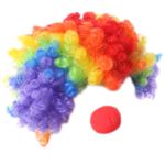 Set Peruca de Clown si nas, Gonga&reg; Multicolor fotografia produsului