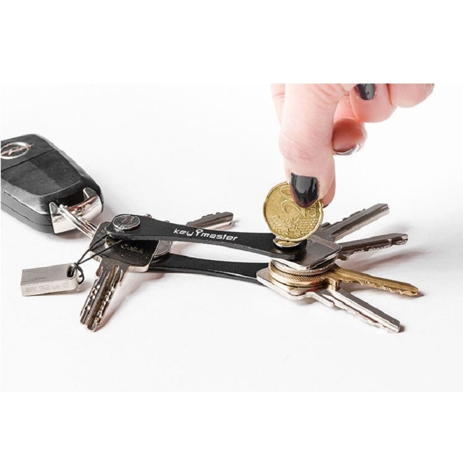 Key Master, organizator de chei, Gonga&reg; Negru fotografia produsului View 3 L