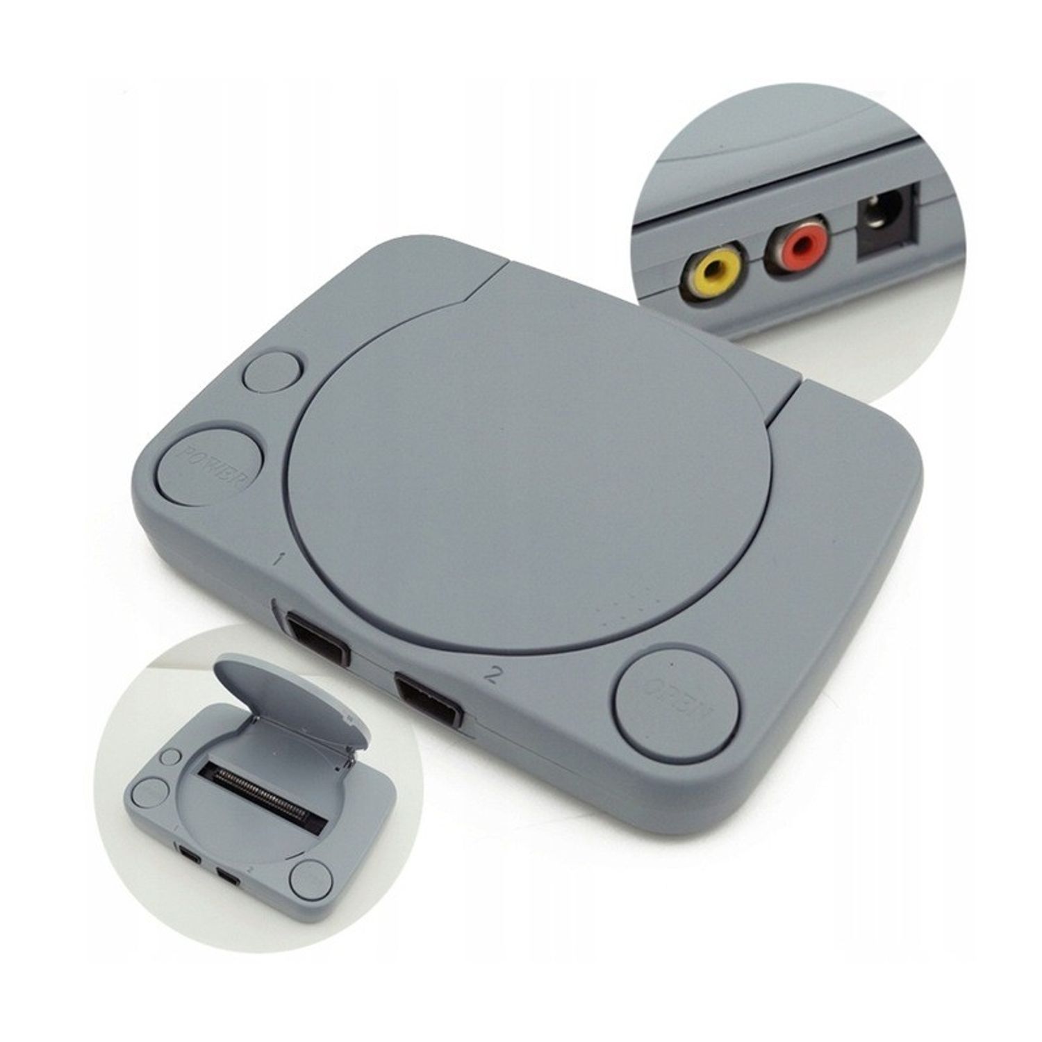 Consola pentru jocuri de televizor, 2x controller, gri, Gonga&reg; fotografia produsului View 6 L