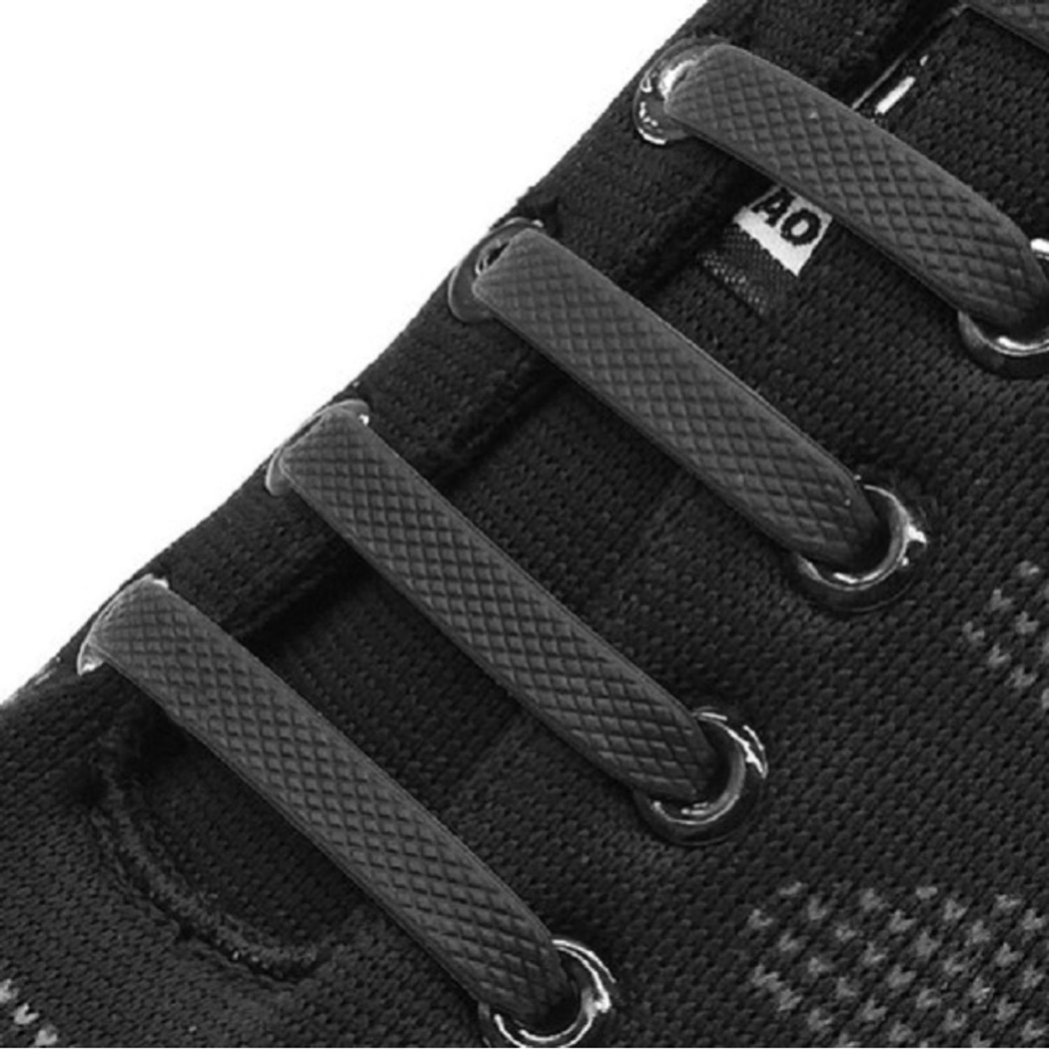 Set 16 bucati, sireturi din silicon, Gonga&reg; Negru fotografia produsului View 3 L