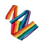 Costumul de baie Mankini pentru bărbați, model Borat, curcubeu, Gonga® Rainbow fotografia produsului