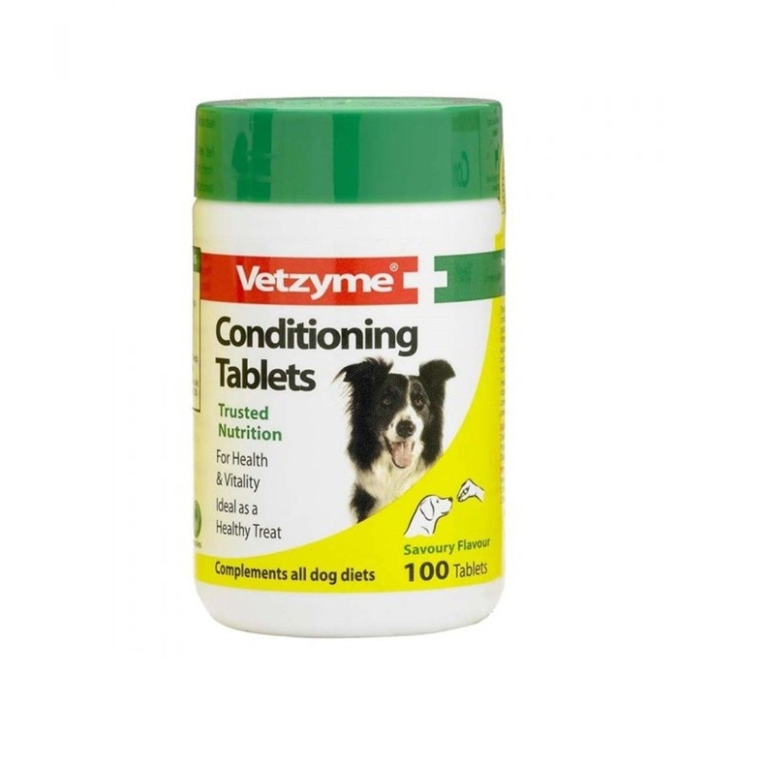 Suplimente naturale pentru catei Vetzyme, 100 tablete Verde fotografia produsului